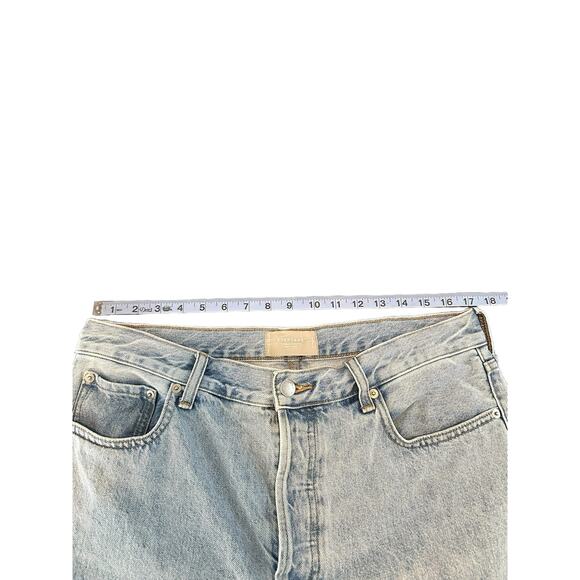Everlane Light Wash Organic Cotton The Relaxed Straight Fit Jean Size 30 - Picture 8 of 11
